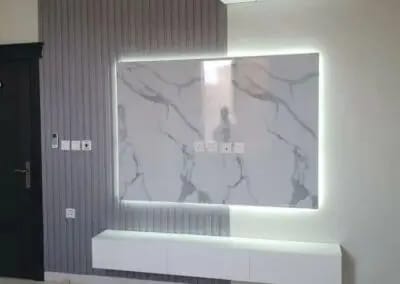 وحدة تلفاز رخامية